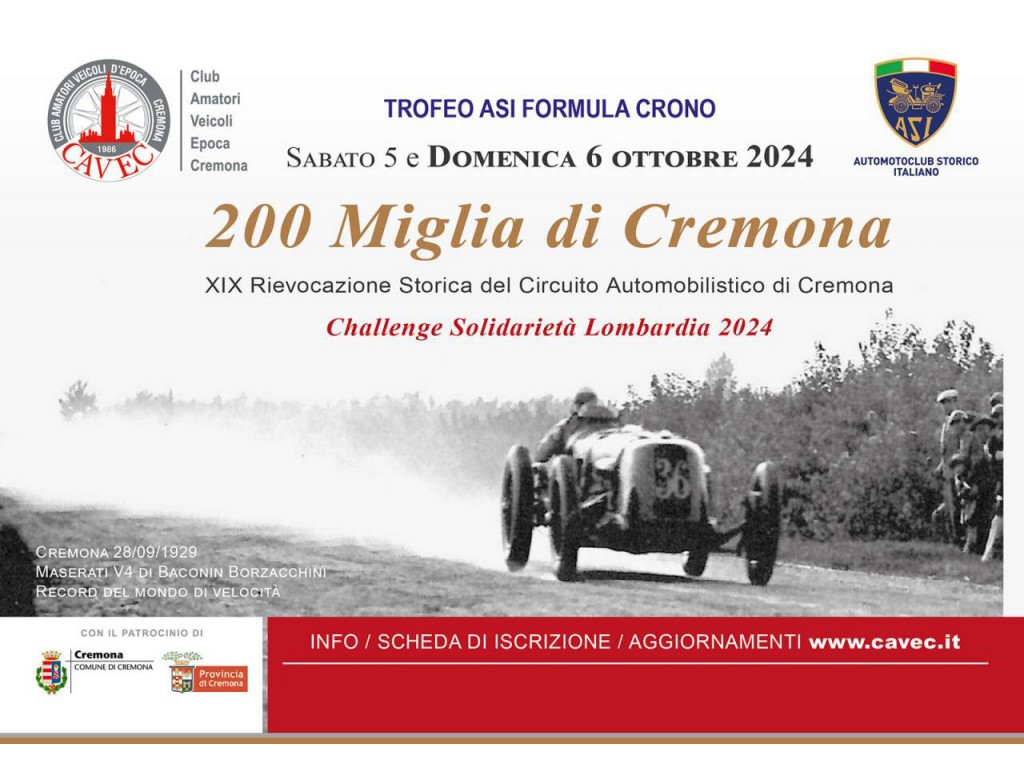 200 MIGLIA DI CREMONA - 6 ottobre 2024